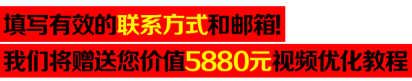 好消息!填表送禮.價值5880元優(yōu)化教程免費拿!